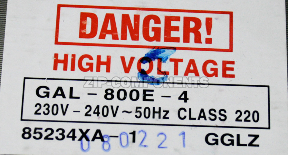 Трансформатор силовой СВЧ 800W, 220-240V, 50Hz